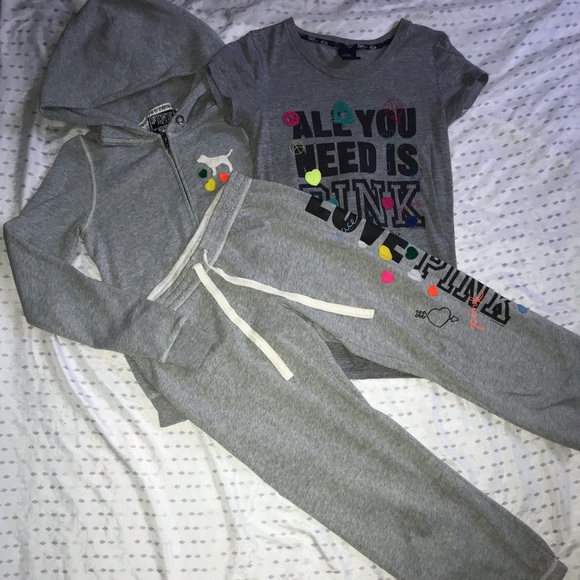 RARE 💕HTF • 🆚 PINK Vintage 3pc Set 🌲 - Picture 3 of 8